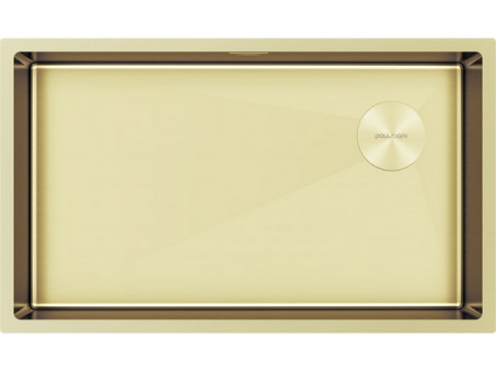 Мойка Paulmark Next-skew 74 uni PM887444-LG, светлое золото