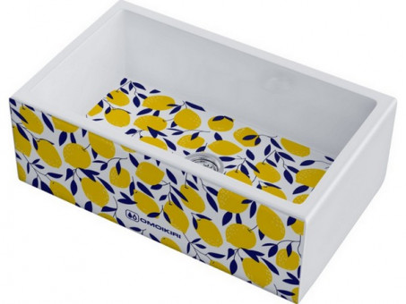 Мойка Omoikiri Mikura 76-Lemon Natceramic/белый (4993020)