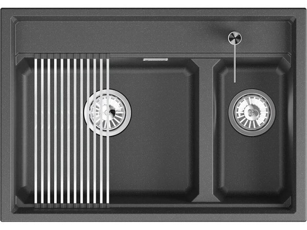 Мойка Granula KS-7302i, шварц
