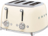 Тостер на 4 ломтика SMEG TSF03CREU кремовый Тостер на 4 ломтика SMEG TSF03CREU кремовый