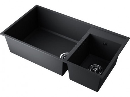 Мойка Omoikiri Tedori 85-2-U-BL Tetogranit/черный (4993940)