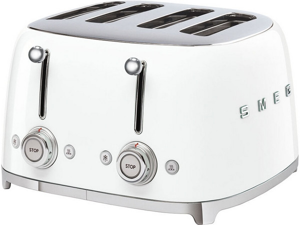 Тостер на 4 ломтика SMEG TSF03WHEU белый Тостер на 4 ломтика SMEG TSF03WHEU белый
