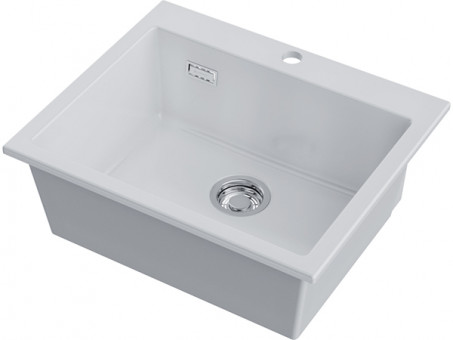 Мойка Omoikiri Omishima 60-WH Glossy Natceramic/белый глянцевый (4997466)