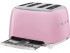 Тостер на 4 ломтика SMEG TSF03PKEU розовый Тостер на 4 ломтика SMEG TSF03PKEU розовый