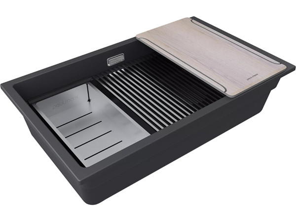 Мойка Paulmark Lumi-multi sink 74 uni LU-MULTI 74-AN, антрацит Мойка Paulmark Lumi-multi sink 74 uni LU-MULTI 74-AN, антрацит