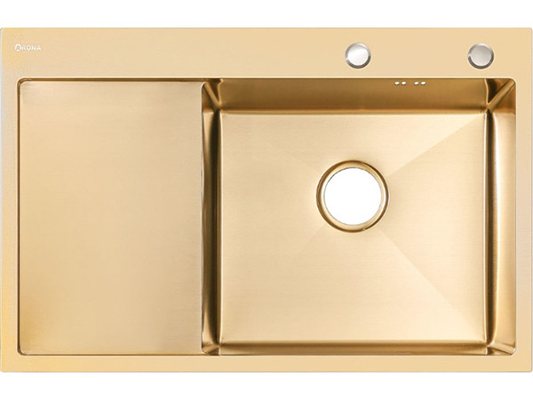 Мойка Arona ARS 780*505 R GOLD (чаша справа) золото Мойка Arona ARS 780*505 R GOLD (чаша справа) золото