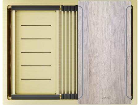 Мойка Paulmark Next-multi sink 58 uni PM785845-LG, светлое золото