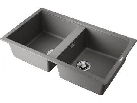 Мойка Omoikiri Kitagawa 86-2-GR Artceramic/leningrad grey (4993491)