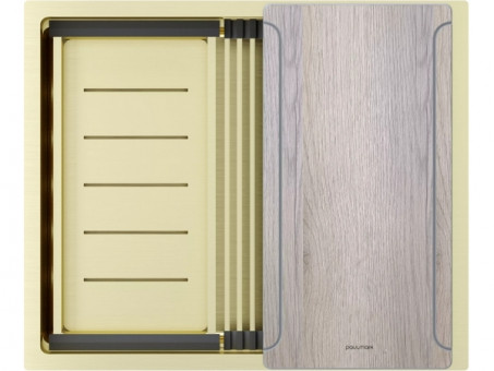 Мойка Paulmark Next-multi sink 54 uni PM785445-LG, светлое золото