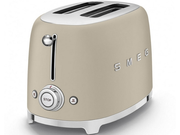 Тостер на 2 ломтика SMEG TSF01MLMEU лунный свет матовый Тостер на 2 ломтика SMEG TSF01MLMEU лунный свет матовый