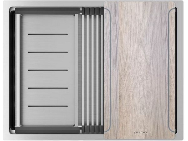 Мойка Paulmark Next-multi sink 58-l uni PM785845-L-BS, брашированная сталь