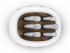 Комплект ножей SMEG KBSF02WH белый