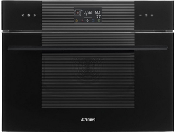 Духовой шкаф SMEG SO4102S3B3 компактный с паром