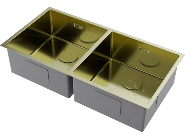 Мойка Omoikiri Taki 86-2-U/IF-LG нерж. сталь/светлое золото (4993792) Мойка Omoikiri Taki 86-2-U/IF-LG нерж. сталь/светлое золото (4993792)